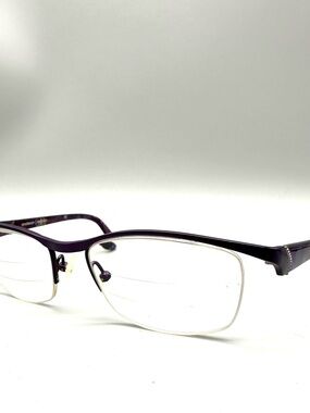 ProDesign Denmark 3031 Purple Titanium Semi Rimless Eyeglass Frames 50-17-132